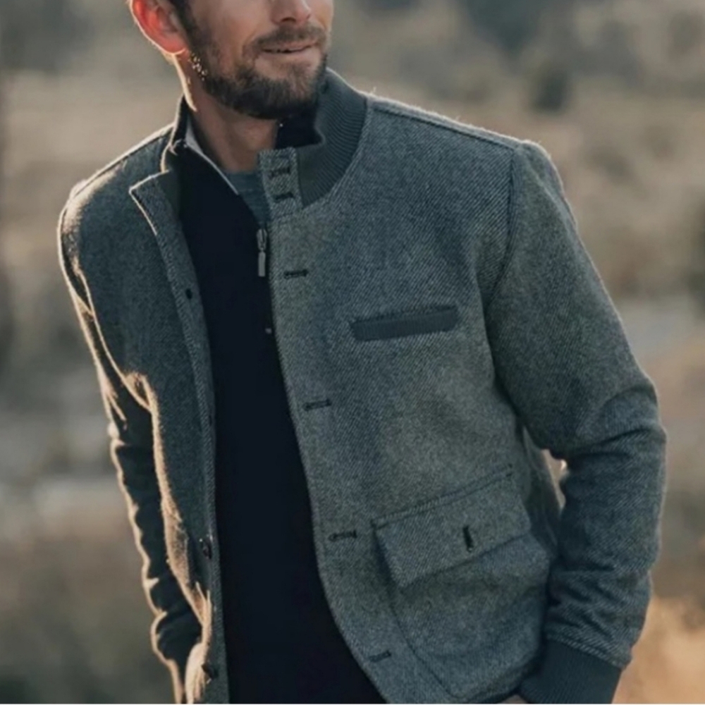 The Normal Brand Gray Bomber Jacket